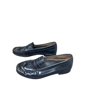 G.H. Bass Weejuns Whitney Womans Black Leathe Slip loafer Sz 8.5M SKU 9528